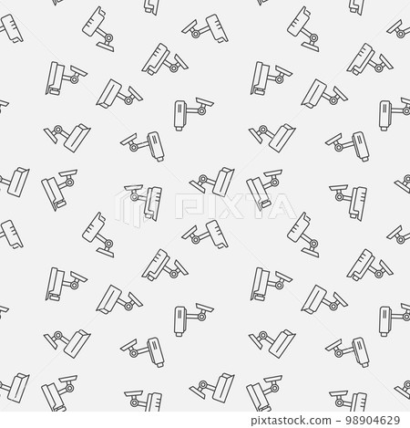 CCTV video security cameras vector seamless pattern CCTV video security cameras vector seamless pattern 98904629