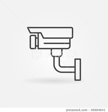 Video Surveillance line icon. Vector CCTV symbol 98904641