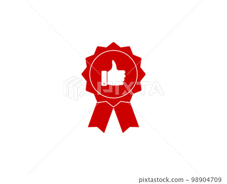 Award appreciation. Thumb up icon. Vector illustration. Award appreciation. Thumb up icon. Vector illustration. 98904709