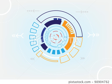 Technology abstract future circle background vector 98904782