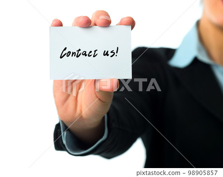 Contact us business card Contact us business card 98905857