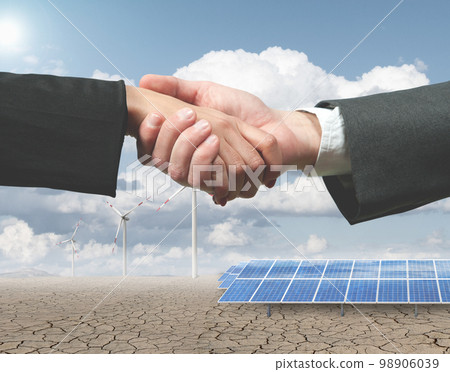 Renewable energy handhsake 98906039