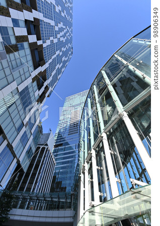 Scenery of buildings around Shibuya Station 98906349