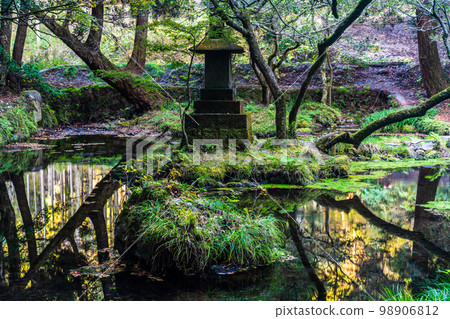 Autumn scenery of Yamabuki water source [Ubuyama Village, Aso County, Kumamoto Prefecture] 98906812