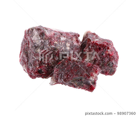 Benzoin Siam resinoid isolated on white background. Mix of benzoin and Dammar resin. Tropical resins. 98907360