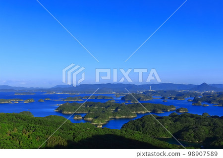 [Nagasaki Prefecture] Kujukushima under fine weather (Sasebo Kujukushima Tourist Park) 98907589