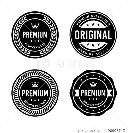 Classic Vintage Retro Premium Vector Badge, Emblem, Logo, Label, Sticker, Stamp, Symbol, Seal, Banner Frame Collection Set Classic Vintage Retro Premium Vector Badge, Emblem, Logo, Label, Sticker, Stamp, Symbol, Seal, Banner Frame Collection Set 98908745