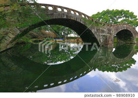 [Nagasaki Prefecture] Spectacles Bridge in Isahaya Park 98908910