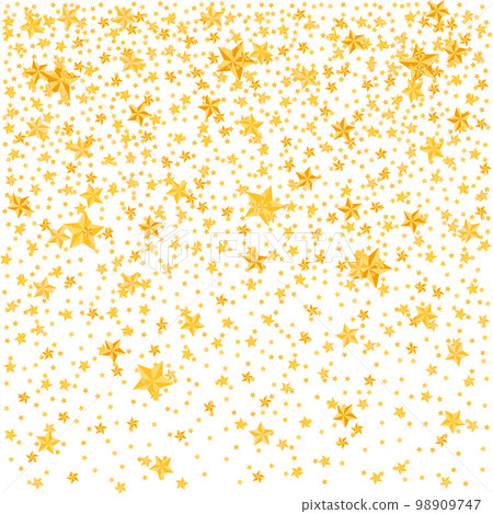 Gold stars confetti, decoration for celebration Gold stars confetti, decoration for celebration 98909747