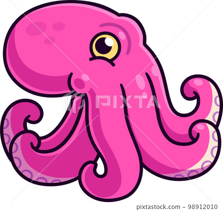 Octopus cartoon illustration 98912010