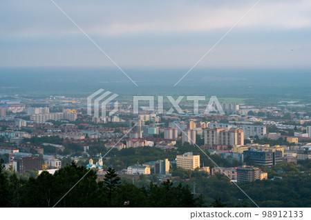 top view of Yuzhno-Sakhalinsk from Mount Bolshevik top view of Yuzhno-Sakhalinsk from Mount Bolshevik 98912133