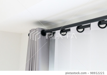 Curtain window interior decoration in living room 98912221