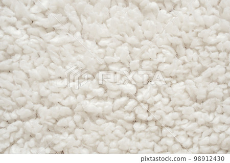 White fluffy fur fabric wool texture background White fluffy fur fabric wool texture background 98912430