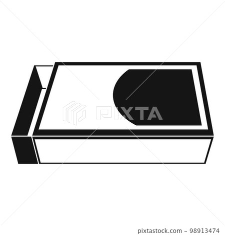 Open matchbox icon. Simple illustration of open matchbox vector icon for web design isolated on white background 98913474