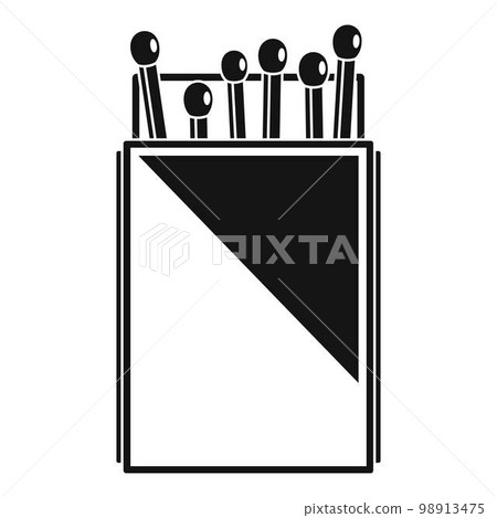Matchbox icon. Simple illustration of matchbox vector icon for web design isolated on white background Matchbox icon. Simple illustration of matchbox vector icon for web design isolated on white background 98913475