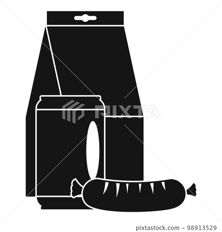 Lunch box sausage icon. Simple illustration of lunch box sausage vector icon for web design isolated on white background Lunch box sausage icon. Simple illustration of lunch box sausage vector icon for web design isolated on white background 98913529
