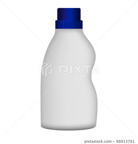 Plastic bottle cleaner mockup. Realistic illustration of plastic bottle cleaner vector mockup for web design isolated on white background Plastic bottle cleaner mockup. Realistic illustration of plastic bottle cleaner vector mockup for web design isolated on white background 98913781