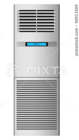 Stand conditioner mockup. Realistic illustration of stand conditioner vector mockup for web design isolated on white background Stand conditioner mockup. Realistic illustration of stand conditioner vector mockup for web design isolated on white background 98913889