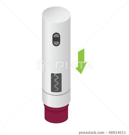 Electrical corkscrew icon. Isometric of electrical corkscrew vector icon for web design isolated on white background Electrical corkscrew icon. Isometric of electrical corkscrew vector icon for web design isolated on white background 98914011