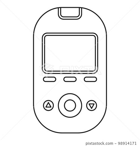 Glucometer tool icon. Outline glucometer tool vector icon for web design isolated on white background 98914171