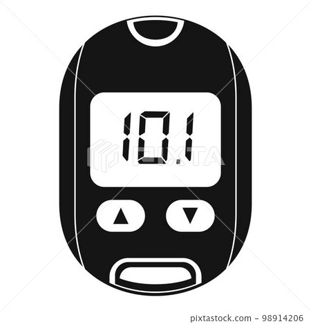 Home glucometer icon. Simple illustration of home glucometer vector icon for web design isolated on white background Home glucometer icon. Simple illustration of home glucometer vector icon for web design isolated on white background 98914206