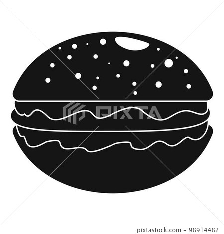 Hamburger icon. Simple illustration of hamburger vector icon for web design isolated on white background 98914482