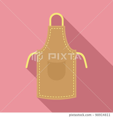 Leather apron icon. Flat illustration of leather apron vector icon for web design 98914811