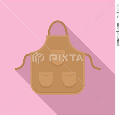 Carpenter apron icon. Flat illustration of carpenter apron vector icon for web design 98914820