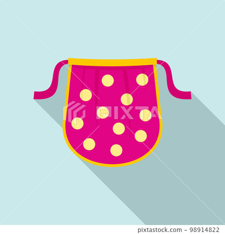 Kid apron icon. Flat illustration of kid apron vector icon for web design 98914822