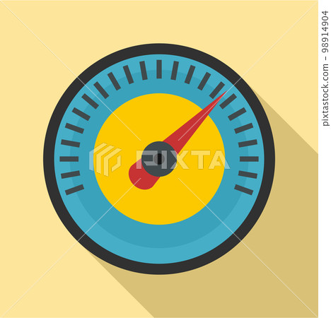 Blue yellow dashboard icon. Flat illustration of blue yellow dashboard vector icon for web design Blue yellow dashboard icon. Flat illustration of blue yellow dashboard vector icon for web design 98914904