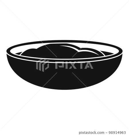 Mustard sauce icon. Simple illustration of mustard sauce vector icon for web design isolated on white background 98914963