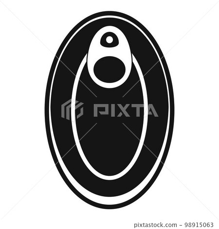 Top view can icon. Simple illustration of top view can vector icon for web design isolated on white background 98915063