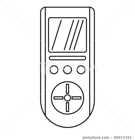 Digital remote control conditioner icon. Outline digital remote control conditioner vector icon for web design isolated on white background Digital remote control conditioner icon. Outline digital remote control conditioner vector icon for web design isolated on white background 98915381