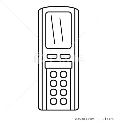 Remote control conditioner icon. Outline remote control conditioner vector icon for web design isolated on white background Remote control conditioner icon. Outline remote control conditioner vector icon for web design isolated on white background 98915420