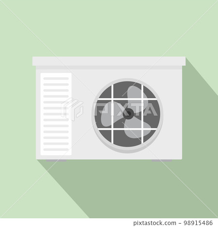 Outdoor air unit conditioner icon. Flat illustration of outdoor air unit conditioner vector icon for web design 98915486