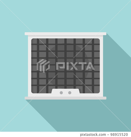 Air conditioner compressor icon. Flat illustration of air conditioner compressor vector icon for web design Air conditioner compressor icon. Flat illustration of air conditioner compressor vector icon for web design 98915520