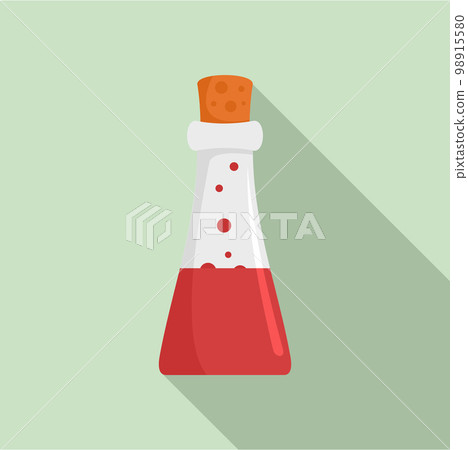 Chemistry potion flask icon. Flat illustration of chemistry potion flask vector icon for web design 98915580