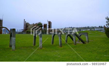 Impressive constructions at Seattle Gasworks Park Impressive constructions at Seattle Gasworks Park 98918467