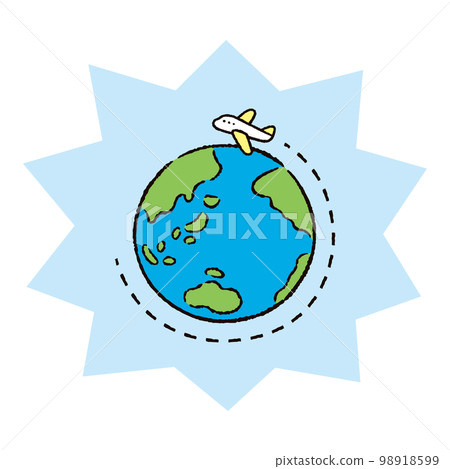 Environment_Earth_Travel_Airplane_Bakudan light blue Environment_Earth_Travel_Airplane_Bakudan light blue 98918599