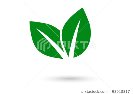 Leaf logo and banner for company lettering Leaf logo and banner for company lettering 98918817