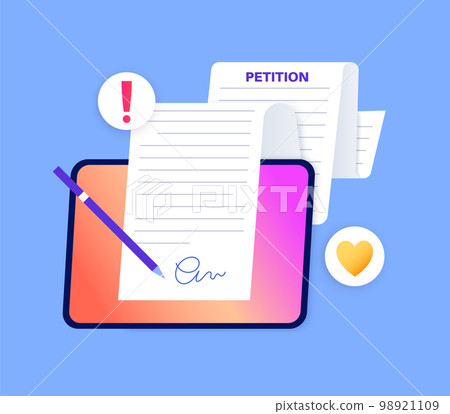 Petition signing process Petition signing process 98921109