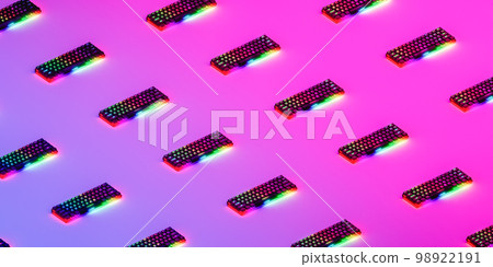 Seamless pattern of colorful keyboards Seamless pattern of colorful keyboards 98922191