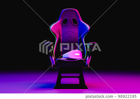 VR goggles over gaming chair VR goggles over gaming chair 98922195