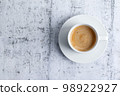 Espresso cup on grey background 98922927