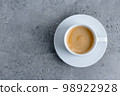 Espresso cup on grey background 98922928
