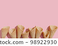 Ice cream cone on color background 98922930
