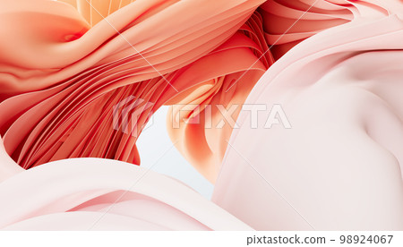 Modern shape, cloth background, modern wave 98924067