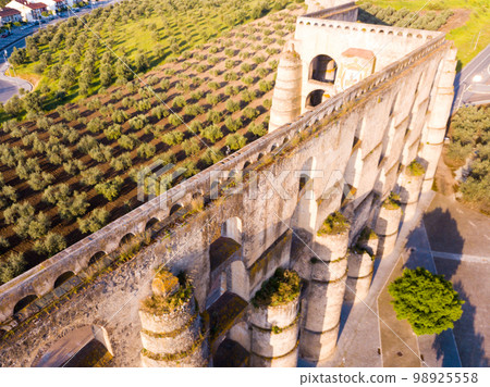 Aqueduct in old city of Elvas. Portugal 98925558