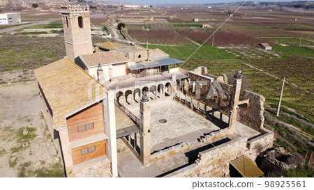 Aerial view of ruins of monastery of Avinganya Aerial view of ruins of monastery of Avinganya 98925561