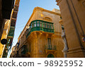 Valetta, Malta - 12 16 22: traditional maltese balconies in sunny day 98925952
